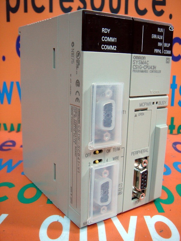 OMRON CPU UNIT CS1G-CPU43H WITH CS1W-SCB41-V1 - PLC DCS SERVO